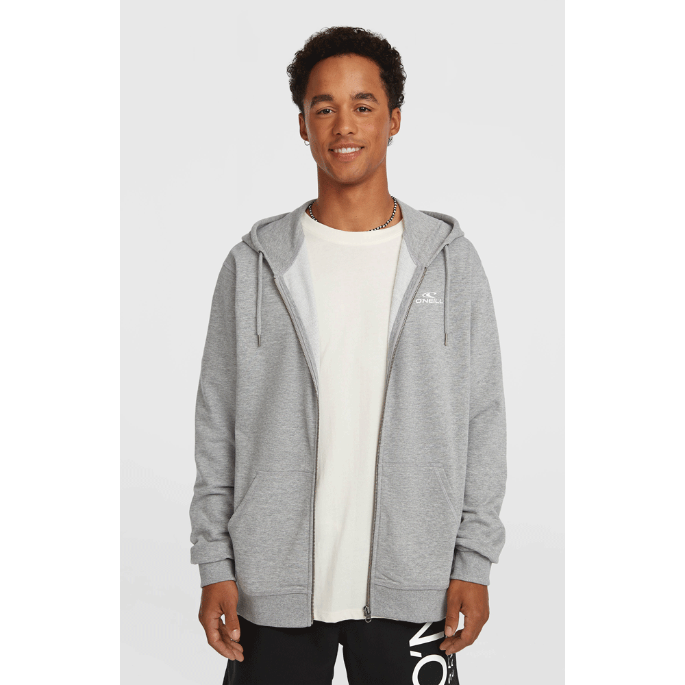 O’NEILL SMALL LOGO FZ HOODIE シルバーメレの着用画像