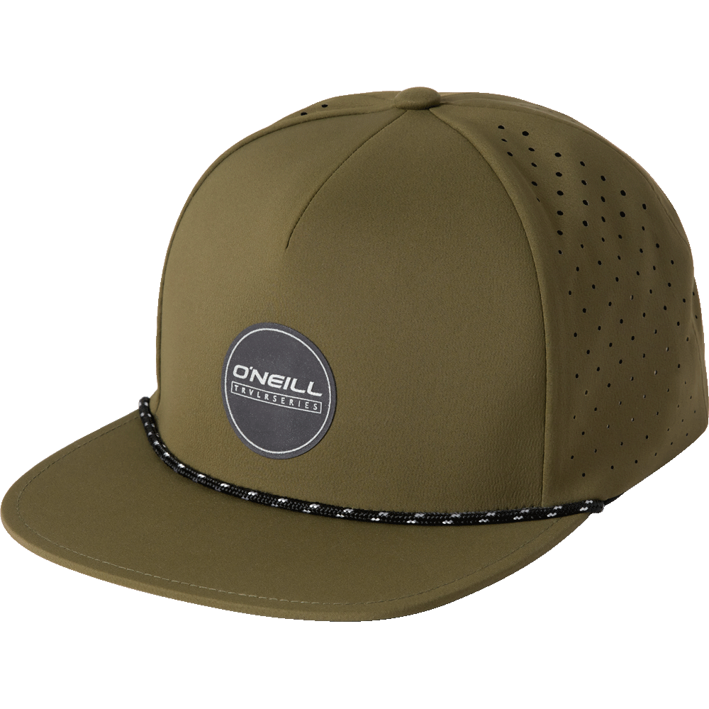 TRVLR DELTA SNAPBACK ダークオリーブの前面画像